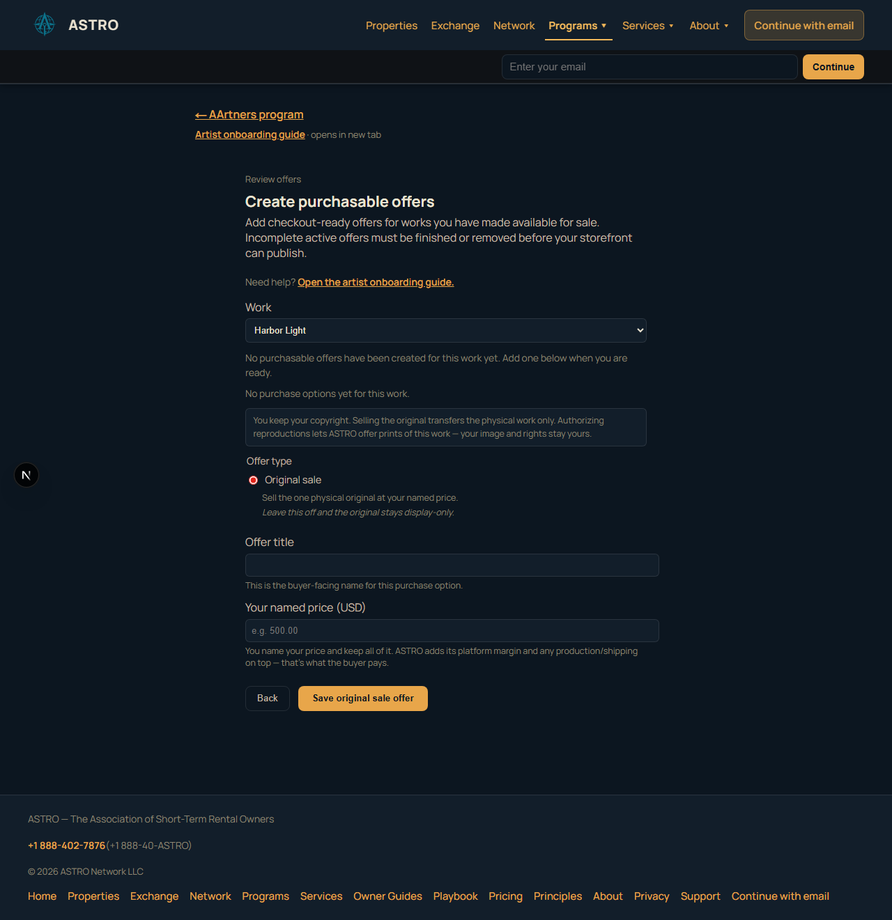 Review offers — Offers still needed