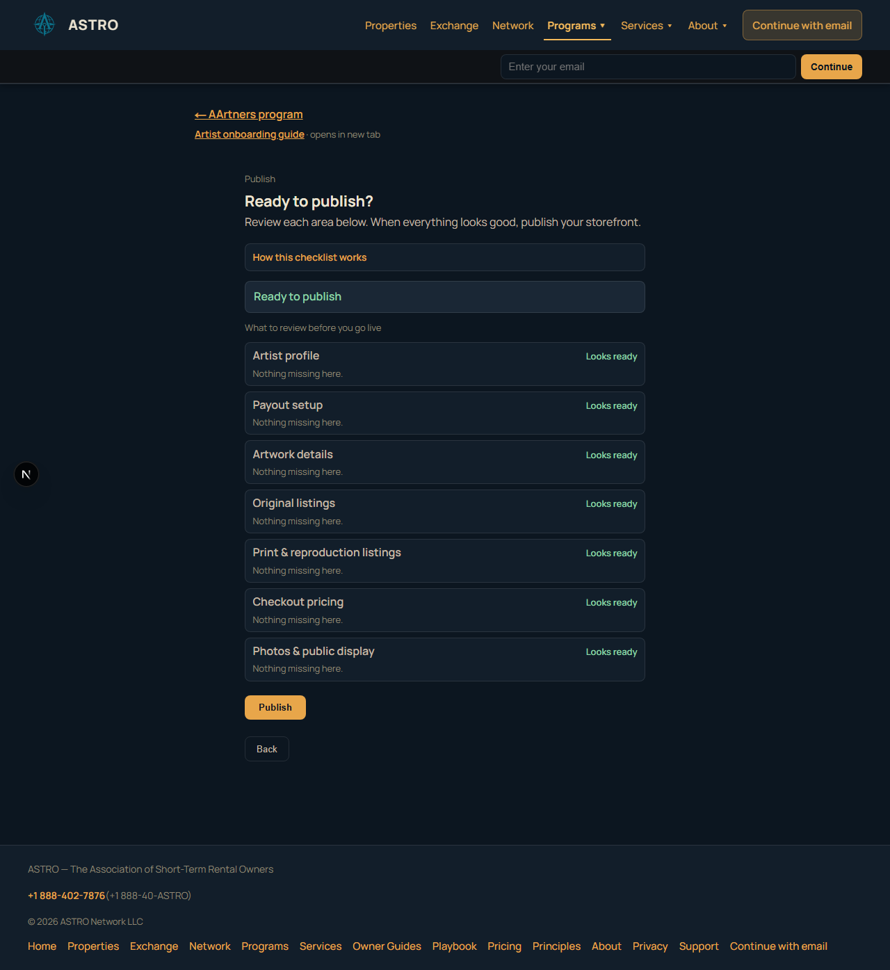 Publish — Ready to publish